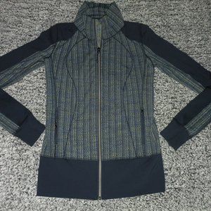 Lululemon Athletica Womens Blue Green Zig Zag